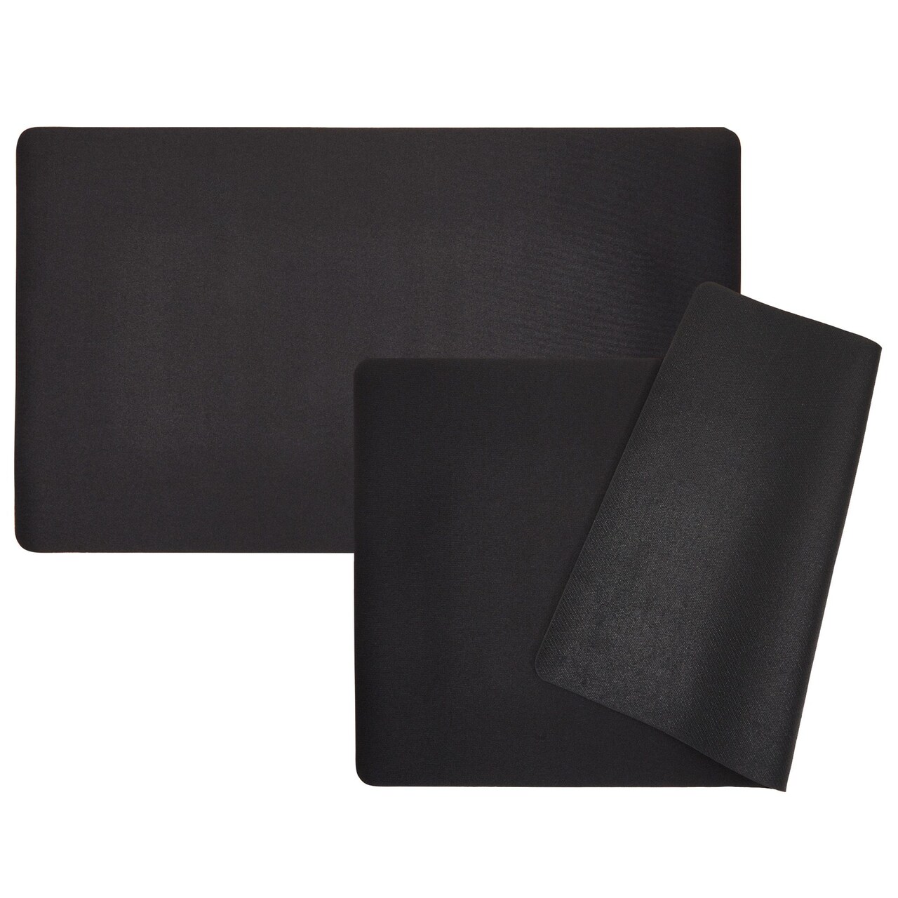 2 Pack Card Game Mat for MTG – Board Game, Magic, and TCG Playmat, Color Black (24x14 in)